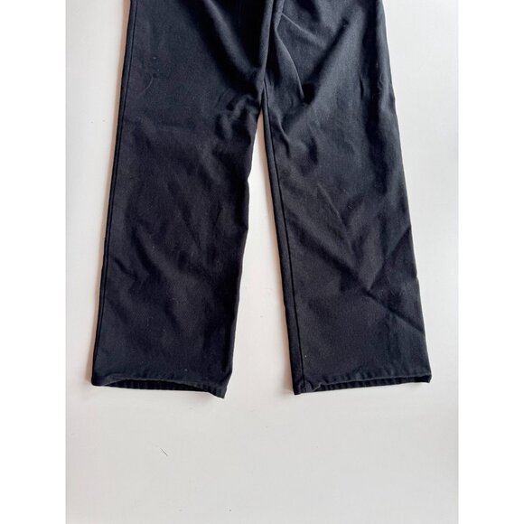 Aritzia WILFRED FREE Como Black Cotton Sateen Low Rise Chino Pants, Size 4 - Picture 5 of 13
